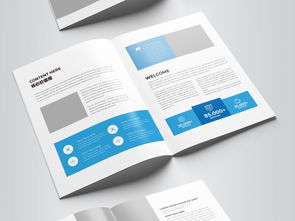 藍(lán)色科技公司畫冊(cè) 引領(lǐng)未來，智繪藍(lán)圖